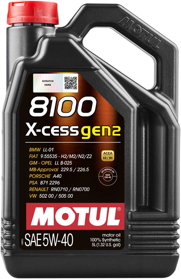 8100 X-cess 5W-40, 5 L