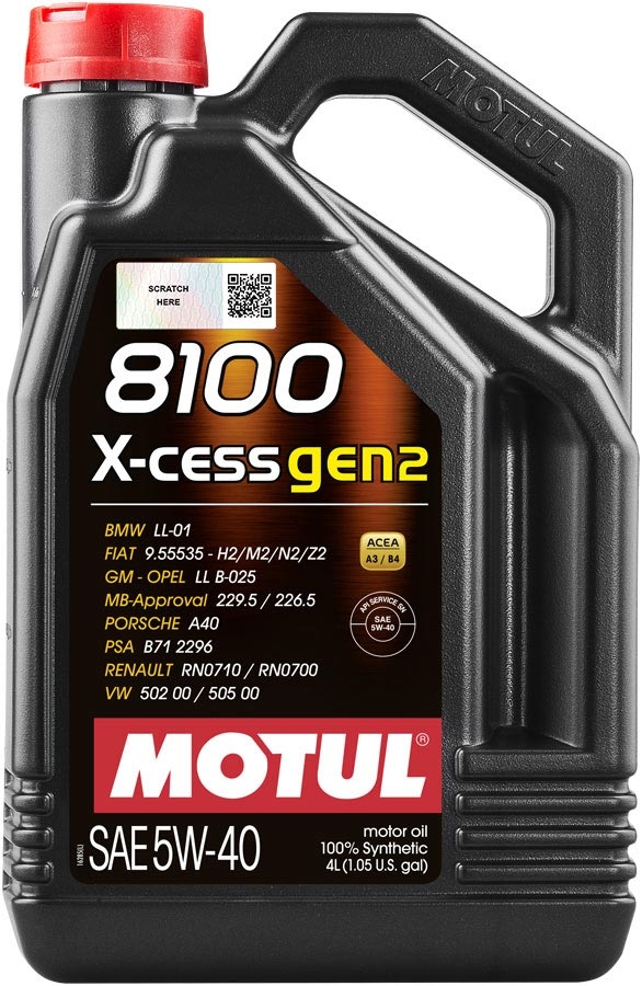8100 X-cess 5W-40, 4 L